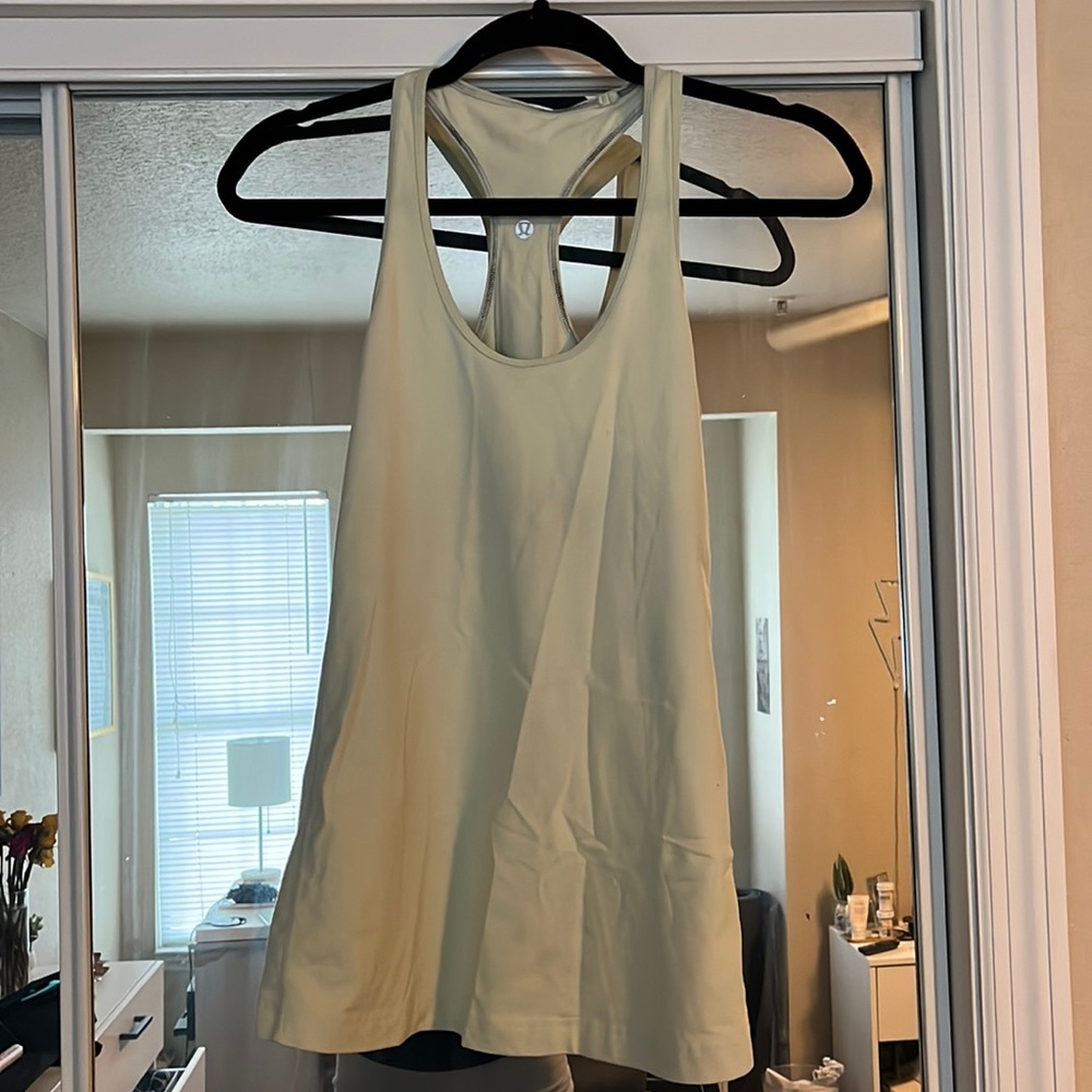 Green Lululemon Razorback Tank Top size 4